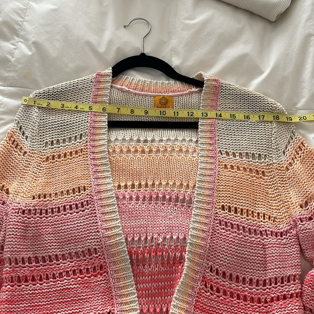 Ruby Rd. Open Multicolored Knit Cardigan - Picture 9 of 10